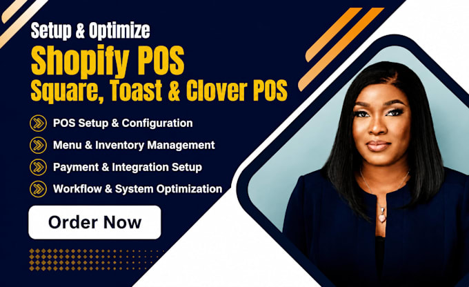 setup shopify pos, square pos, toast pos and clover pos systems