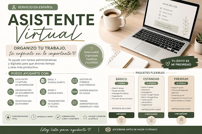 virtual assistant for administrative tasks and support