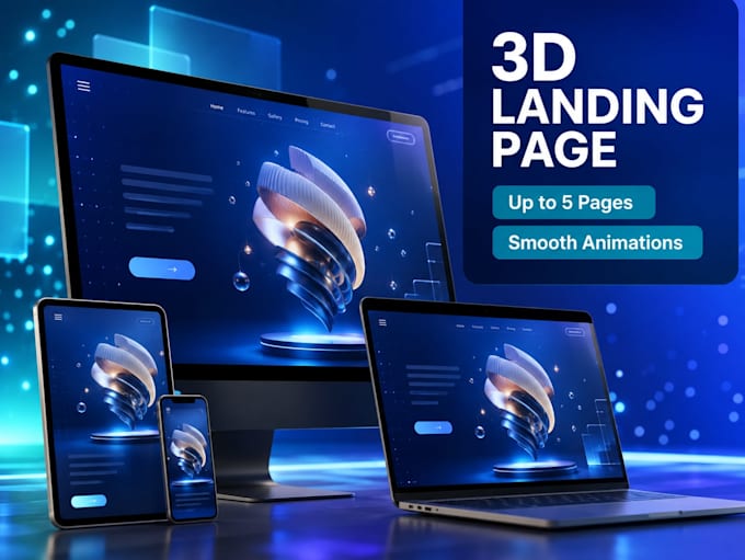 design a responsive 3d website using spline and react