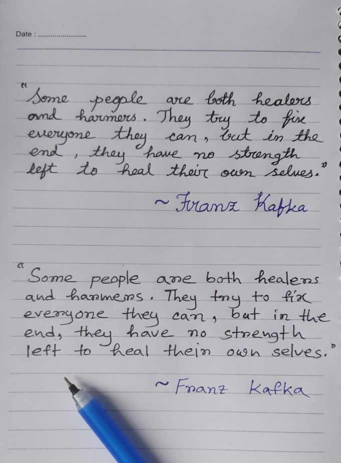 do neat handwriting services
