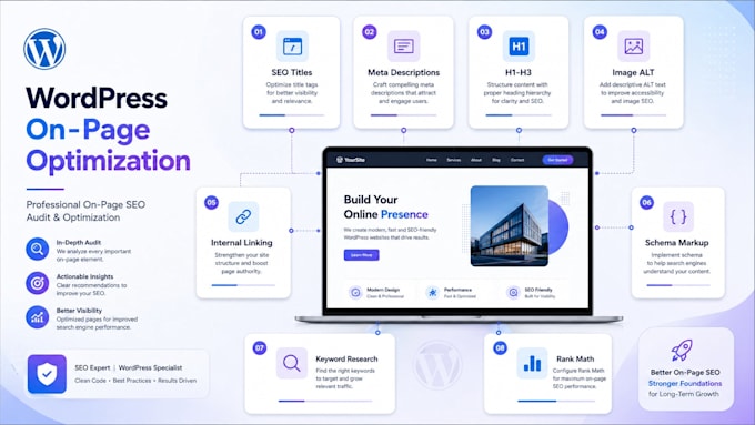 do wordpress on page SEO with rank math