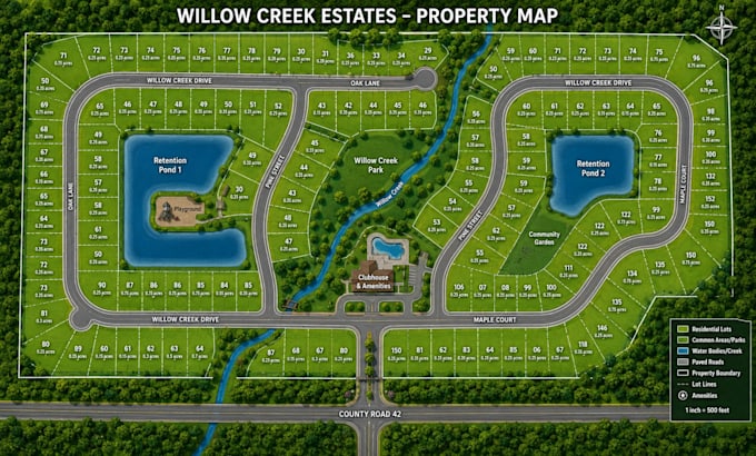 create your property map, floor plan and detailed site plan design