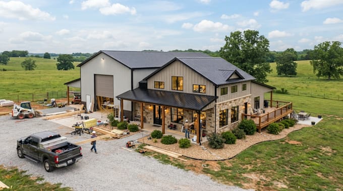 draft barndominium permit drawings, construction plans and blueprints