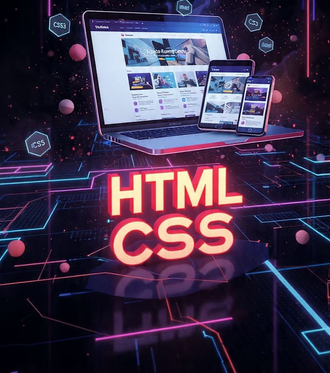 make responsive website in HTML and CSS
