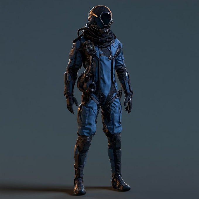 design a unique futuristic sci fi character