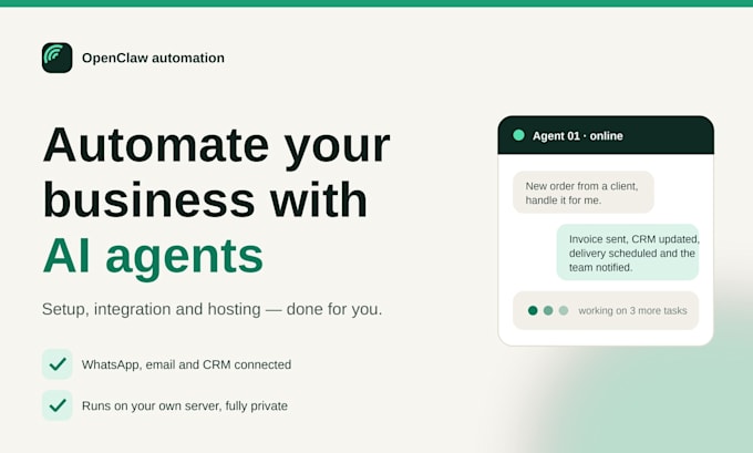 build openclaw ai agents for automation and integrations
