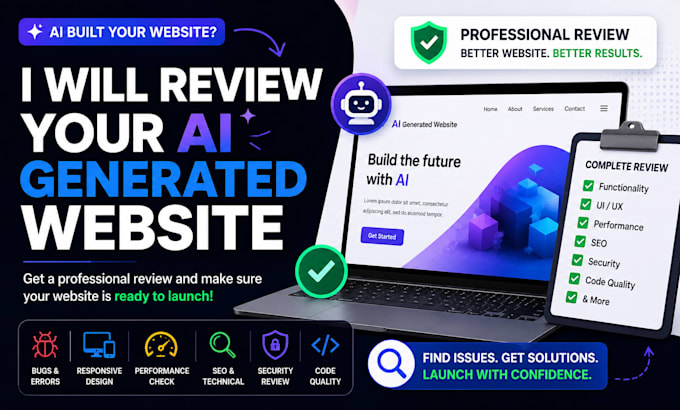 review your ai generated website