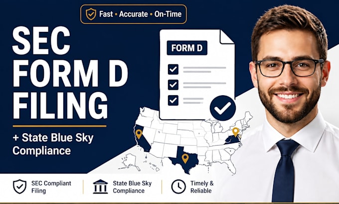 file your sec form d and state blue sky securities notices