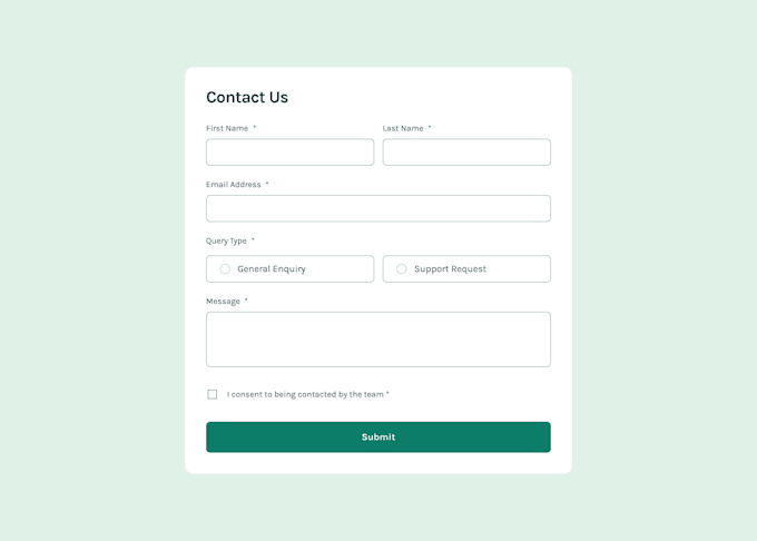 create a responsive HTML CSS javascript website or form
