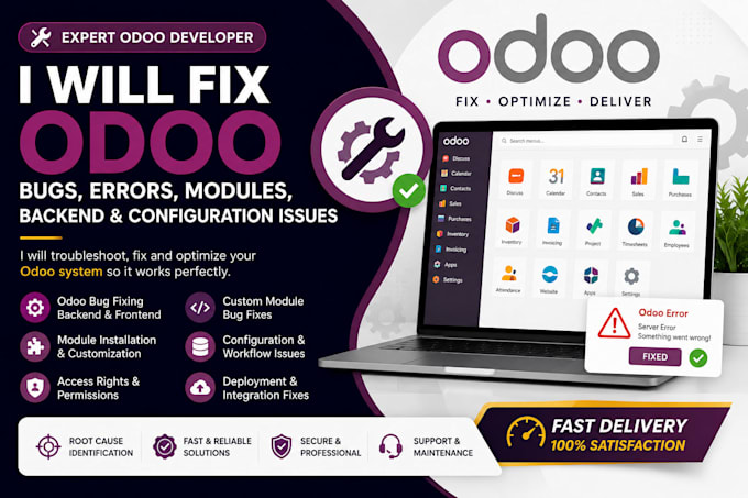 odoo bug fixing and troubleshooting