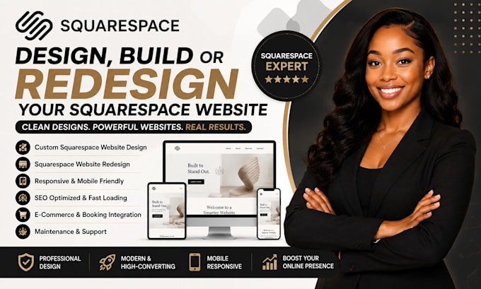design, build or redesign your squarespace website, squarespace expert