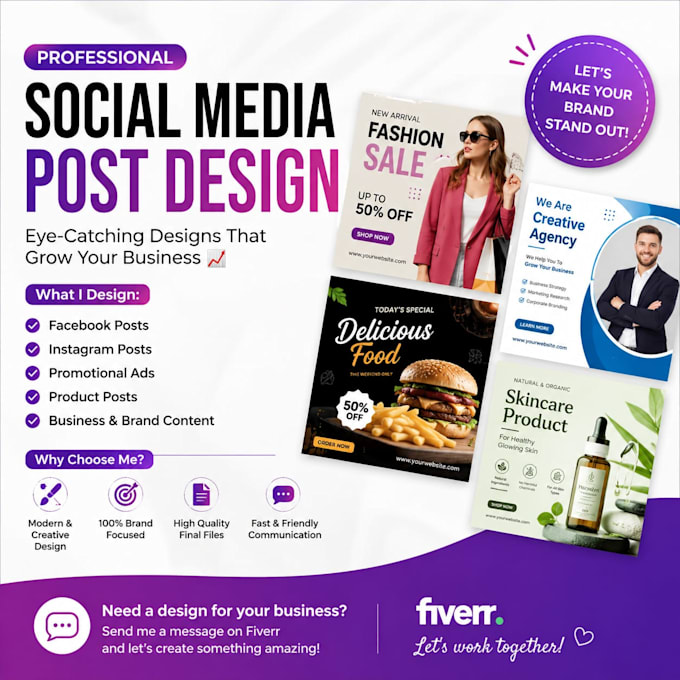 design instragram facebook social media post banners and ads