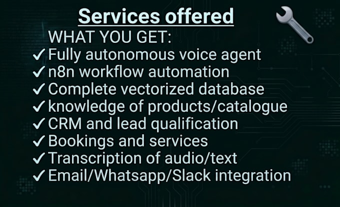 build a fully autonomous voice agent for handling calls and CRM