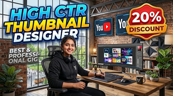 design eye caching youtube thumbnails that boost CTR