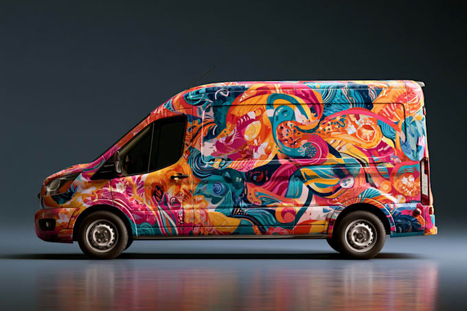 create car wrap design, racing car wrap design