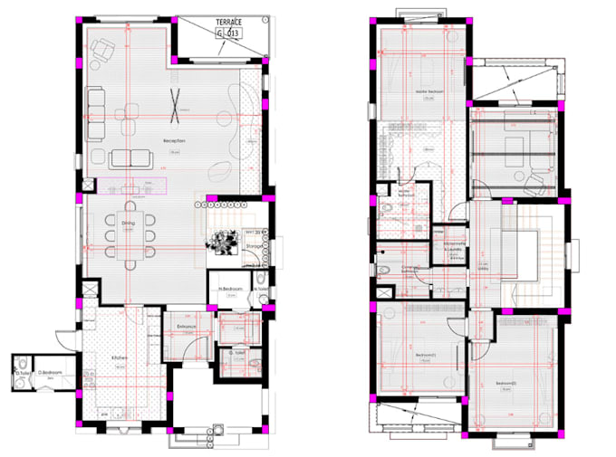 produce hvac ductwork plus mechanical drawing,ventilation layout plan for office