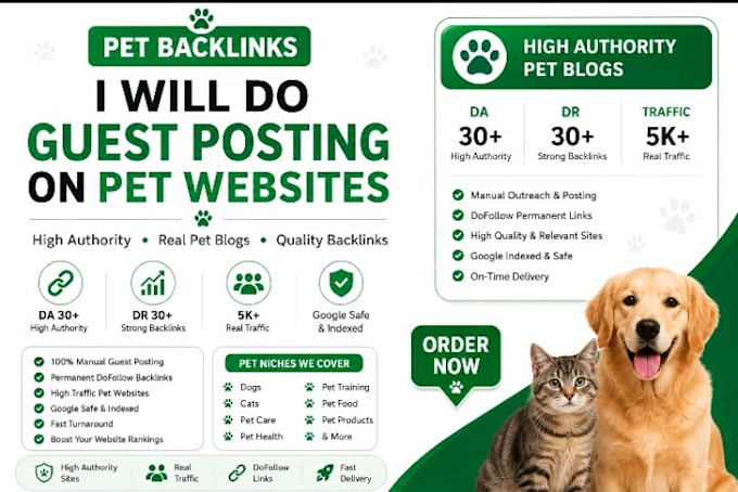 boost your SEO with powerful pet backlinks and pet link building