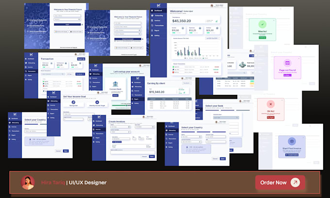 create professional figma UI UX design for web and mobile app