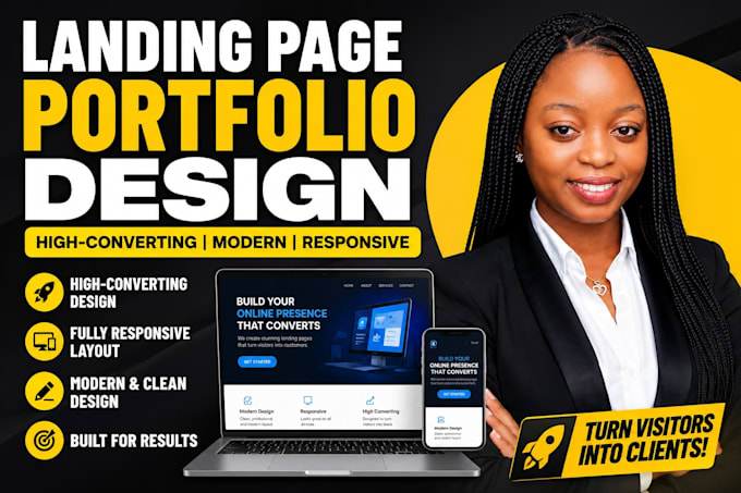 design a professional landing page