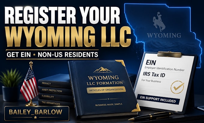 register wyoming llc and get ein for non US residents