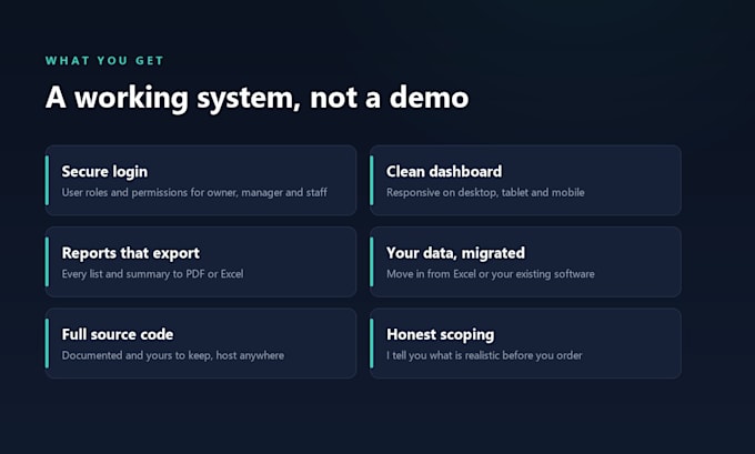 build a custom business web app, erp, pos or inventory system