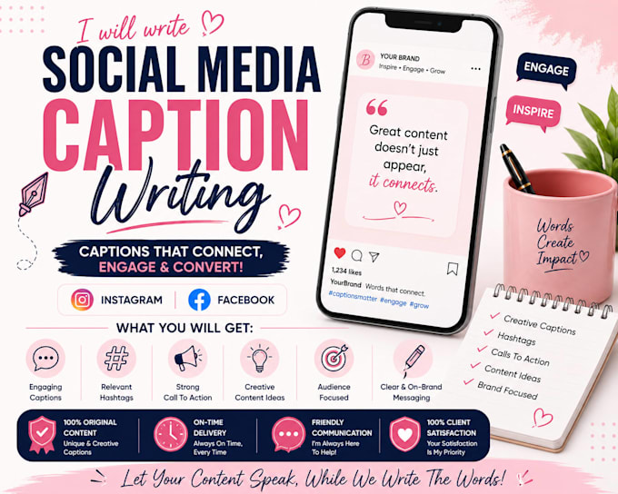 write engaging social media captions