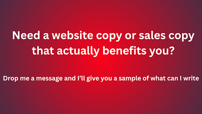 write a copy that actually converts