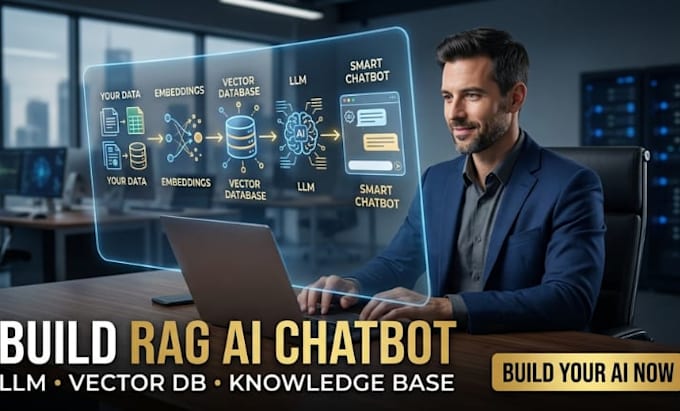 build rag ai chatbot with vector database and llm