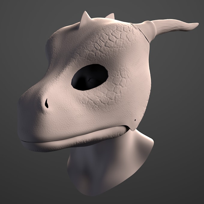 design a custom 3d printable halloween mask or cosplay prop