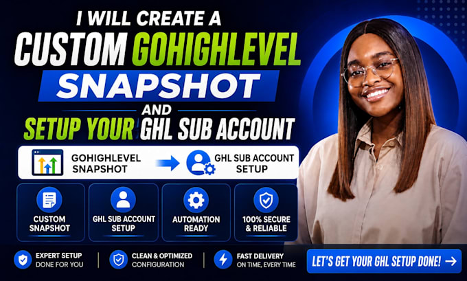 create custom gohighlevel snapshot and set up your ghl sub account