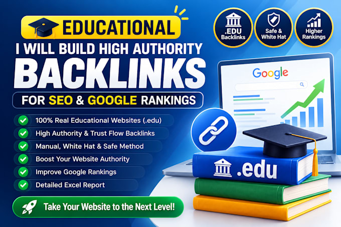 build high authority educational backlinks for SEO and google rankings