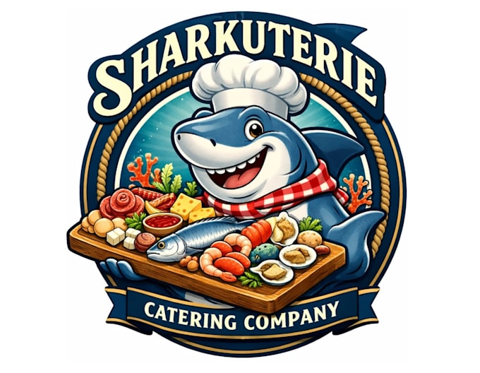 design wonderful sea food logo