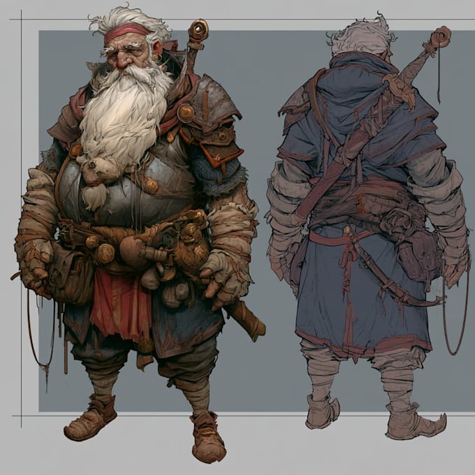 fantasy character and dnd character