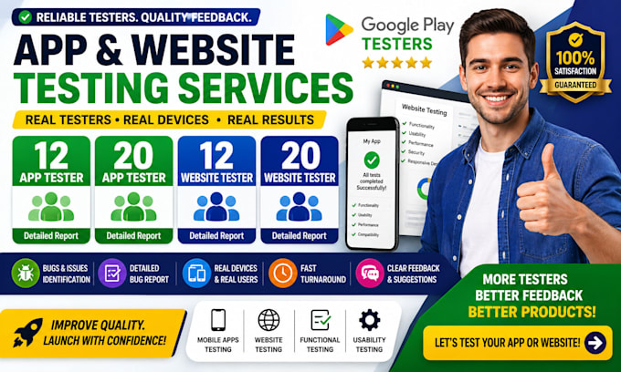 12 testers 20 testers 12 app testers 12 testers google play 20 testers