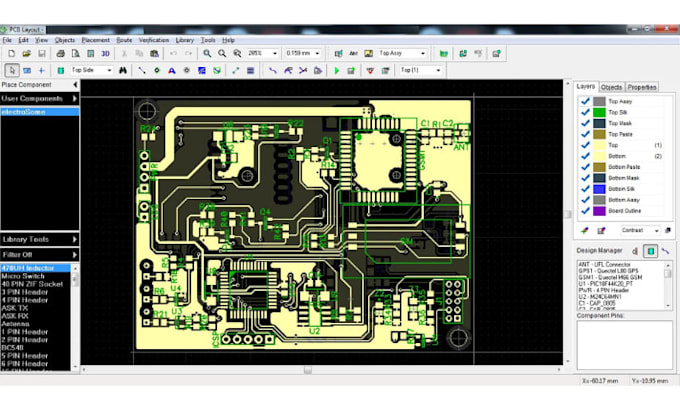 do rf pcb design, antenna and circuit design, high speed pcb layout