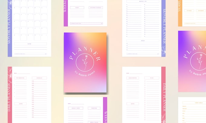 design canva custom planner worksheet checklist journal