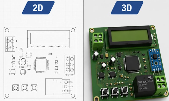 design pcb enclosure, 3d cad modelling pcb layout industrial pcb design pcb cad