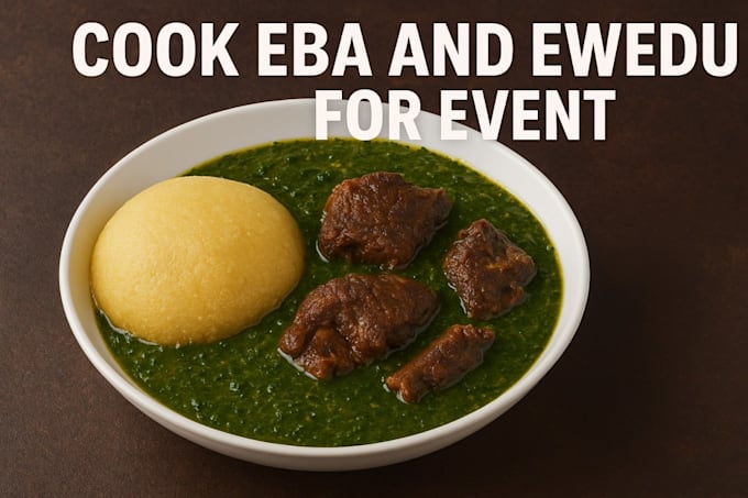 do html for fufu eba for your church event