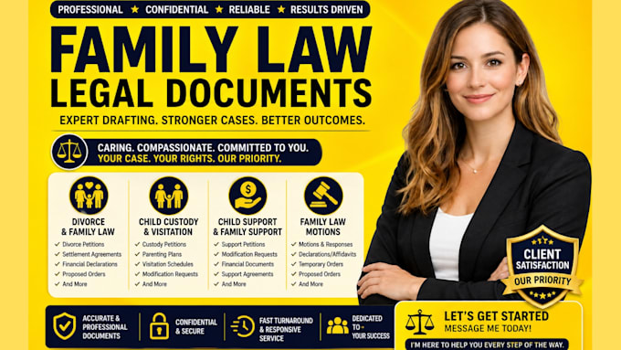 professionally draft child custody, visitation and parenting plans