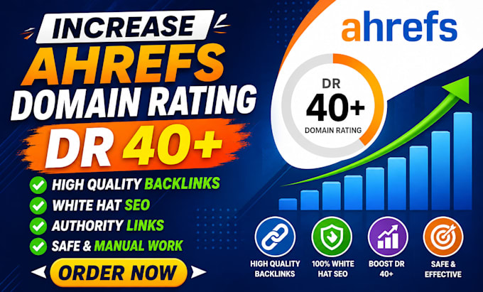 increase domain rating ahrefs DR 40 plus