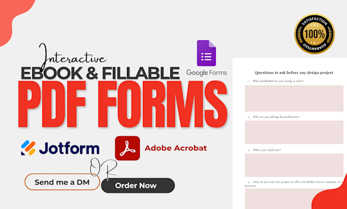 create fillable pdf forms, interactive pdf, adobe acrobat, workbook design