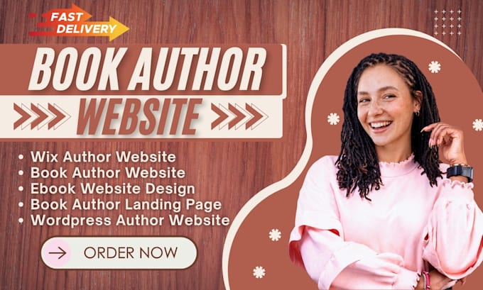design author website, book author website, ebook website, author landing page