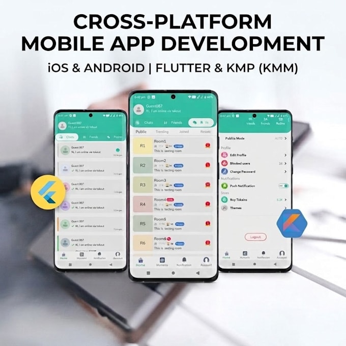 develop cross platform mobile apps using kmp or flutter