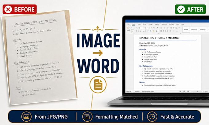 convert scanned PDF or image to editable word document