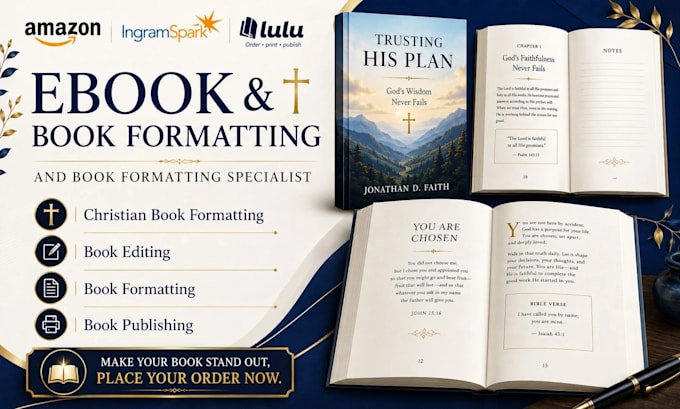 do amazon KDP book formatting and interior book layout design kindle and print