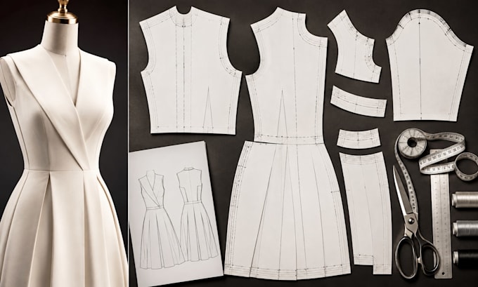 draft digitize and grade custom sewing patterns all sizes in pdf and dxf files