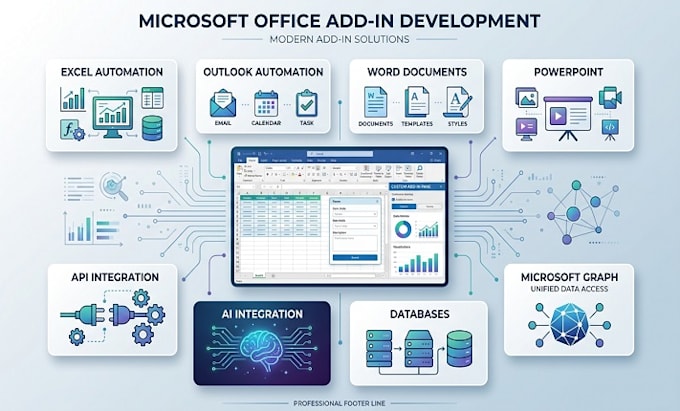 develop custom microsoft office add ins for excel word outlook