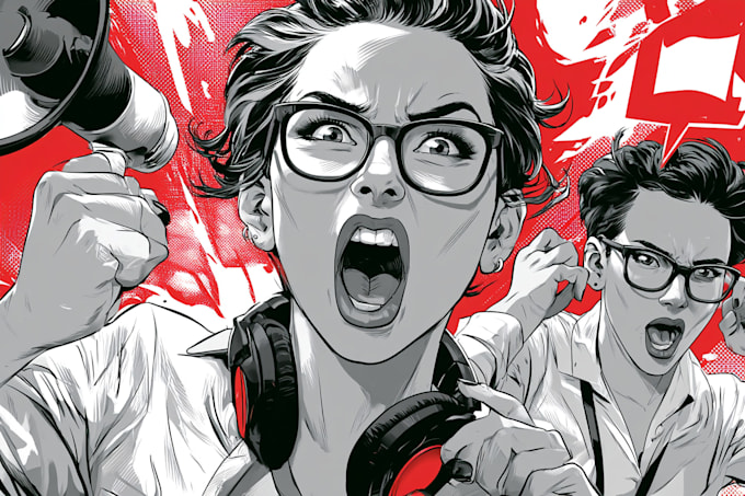 create custom comic book character art