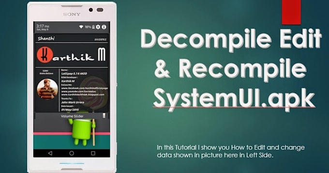 decompile, edit and recompile apk