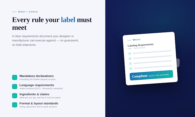 adapt your product labeling and packaging
